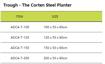 Trough - The Corten Steel Planter