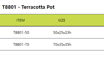 T8801 - Terracotta Pot