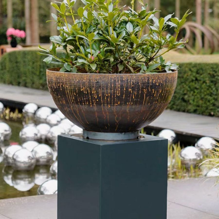 Corten Steel  Water Bowl 